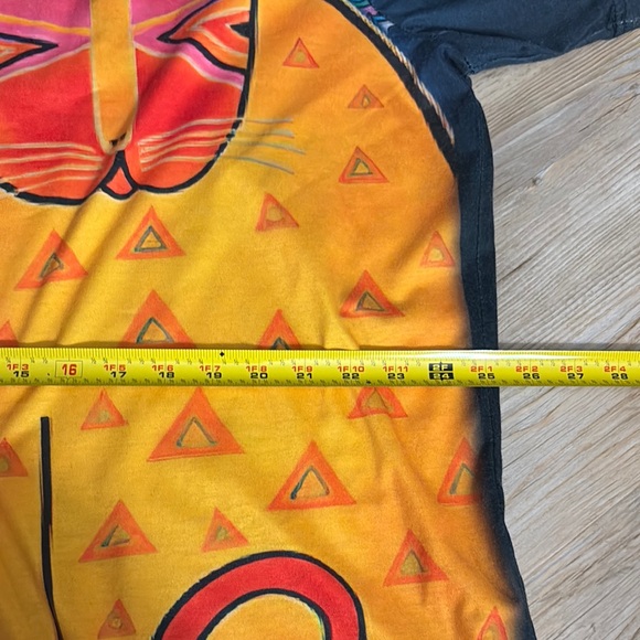 Colorful Cat Print Short Sleeve Tee - Picture 3 of 5